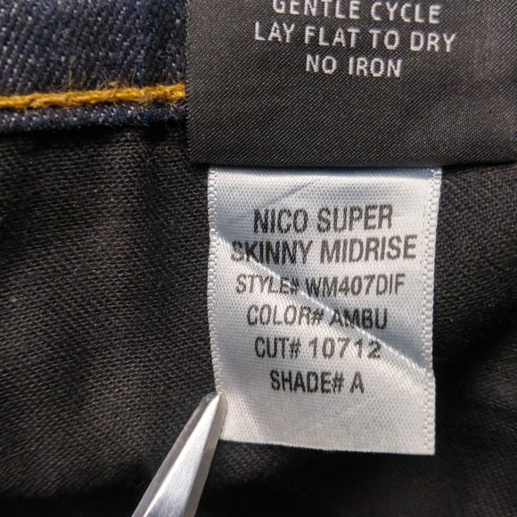 Hudson Nico SuperSkinny Midrise Reptile Print B144 - Picture 6 of 7